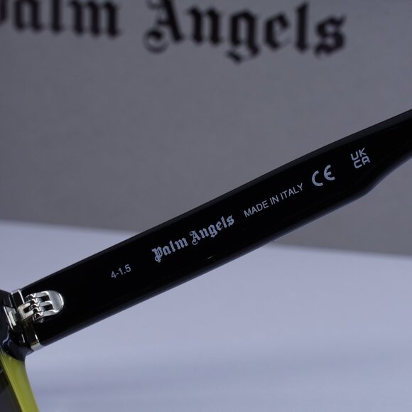 Palm Angels PERI108 MELROSE 1807 Cat Eye Sunglasses - Black/Yellow/Grey - Picture 6 of 9